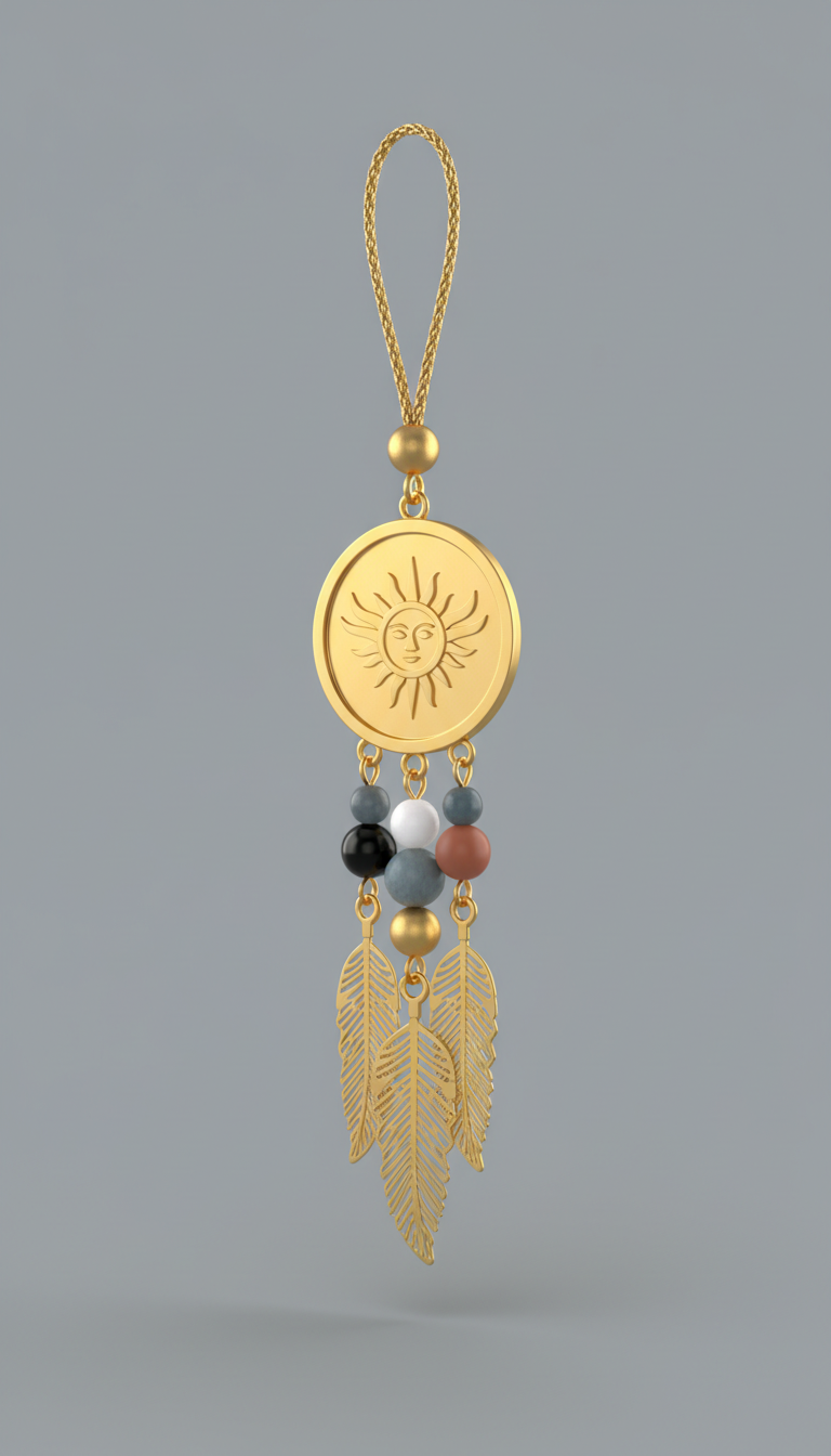Gilded aura car hanging accessory