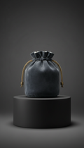 Velvet Travel Pouch With Magnetic Closure