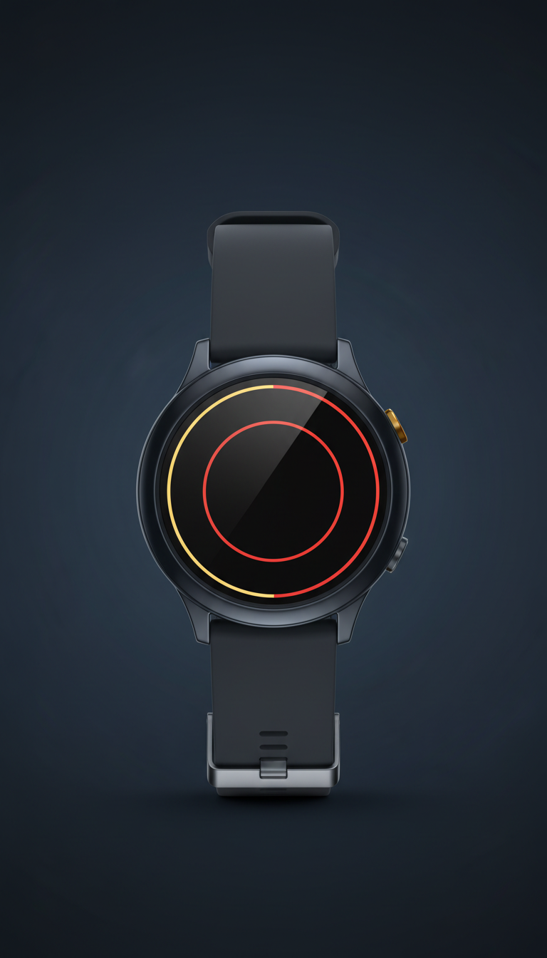 Smart watch with sapphire glass